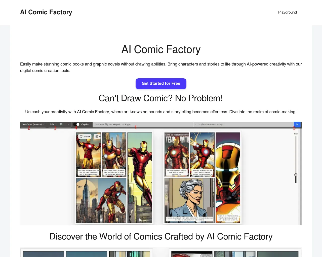 AI Comic Book Factory