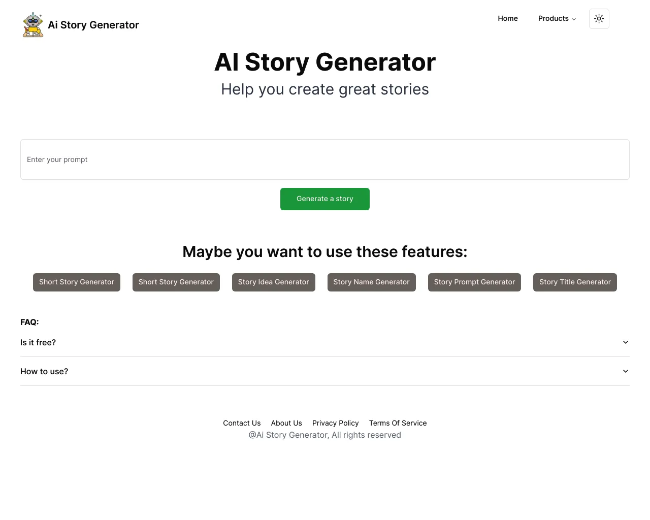 AI-story-Generator.site