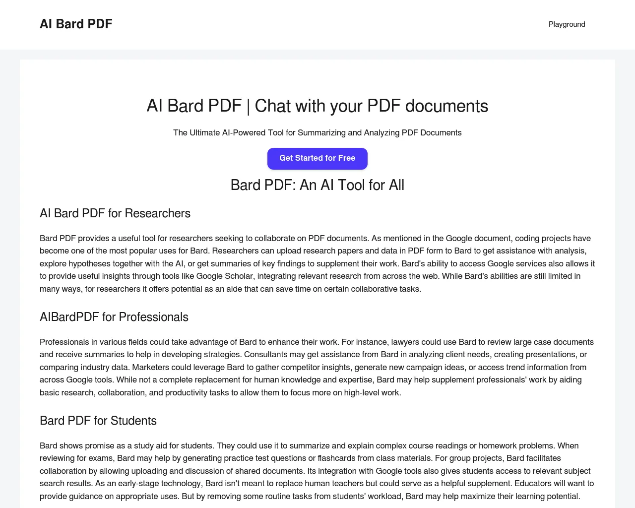 Bard PDF
