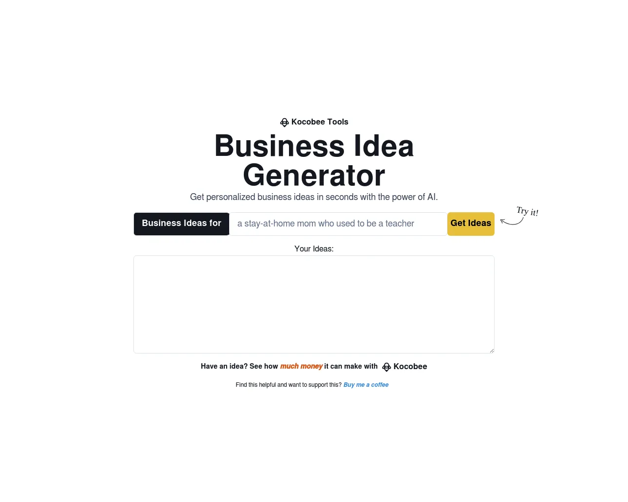 Business Idea Generator