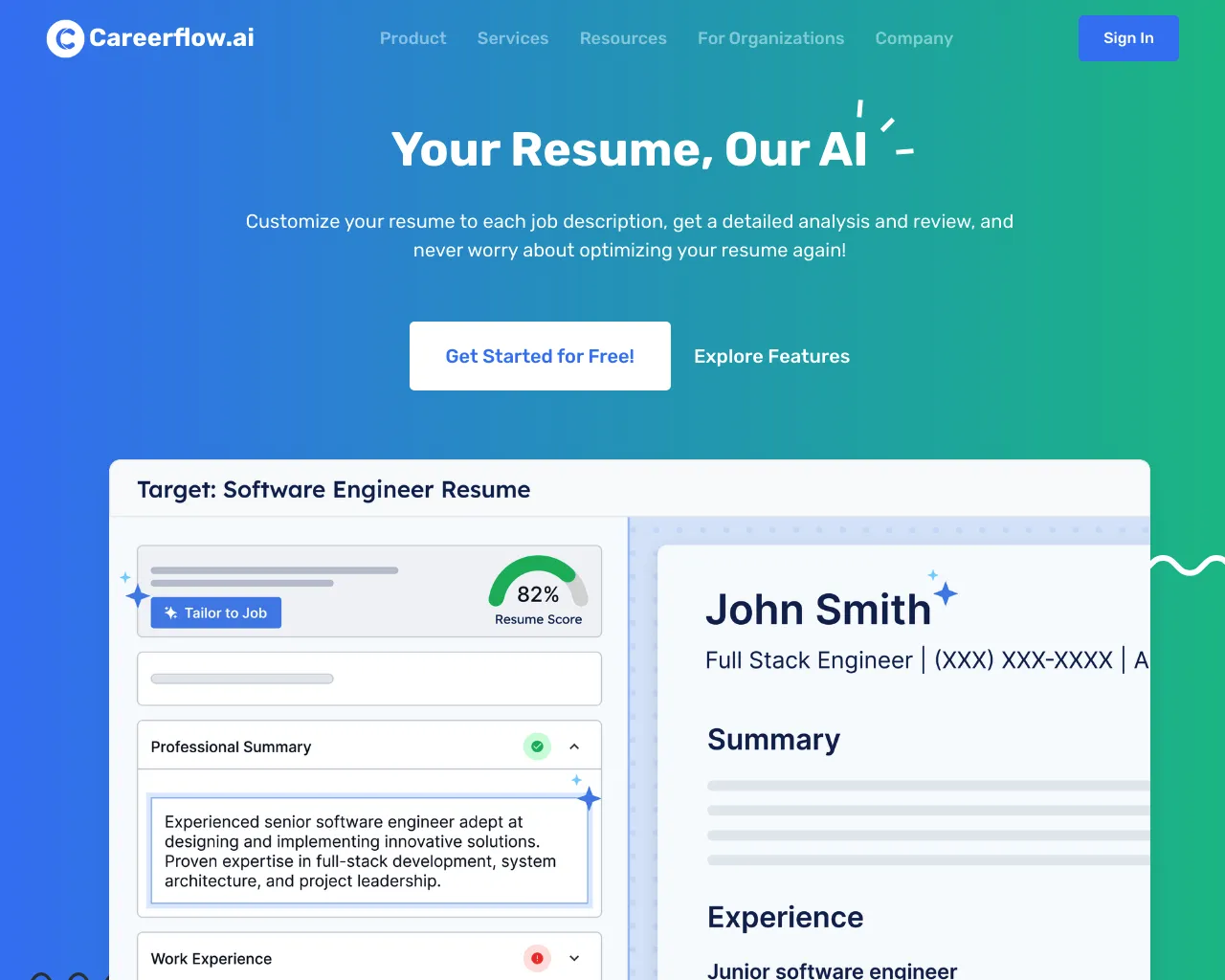 Careerflow AI Resume Builder