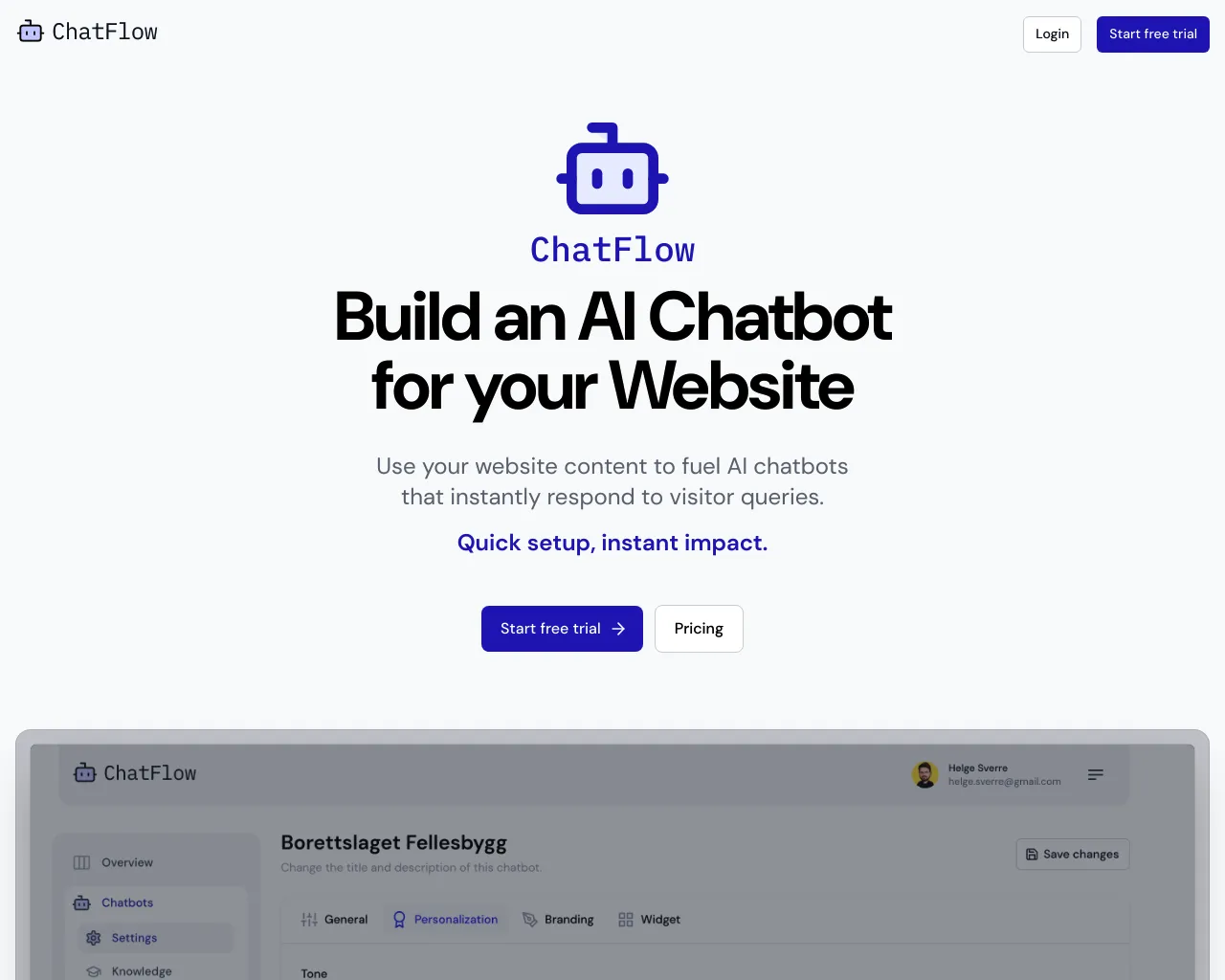 ChatFlow - AI Chatbot