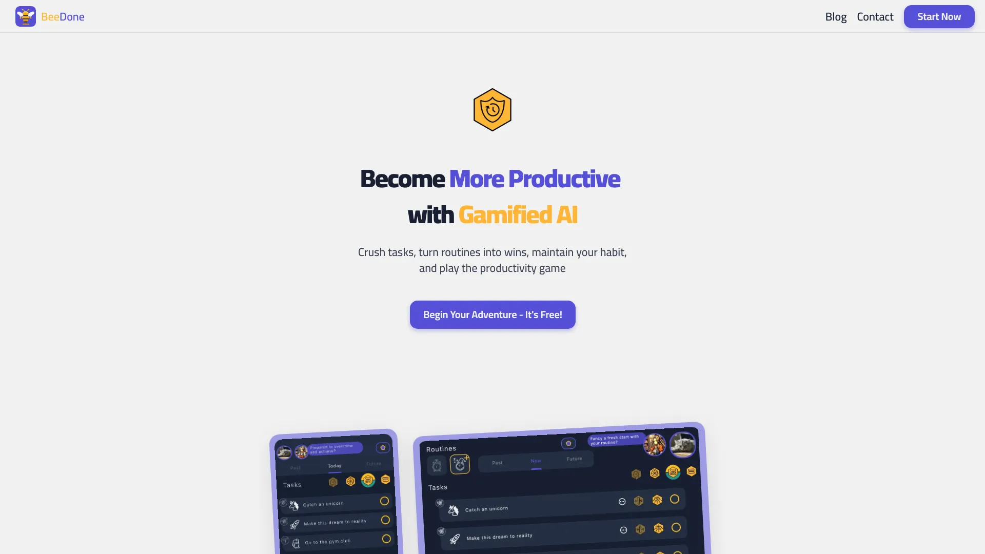 BeeDone: AI Productivity Game
