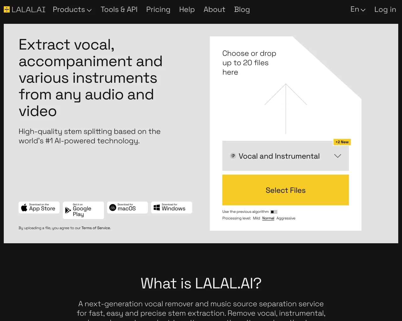 LALAL.AI Voice Cleaner
